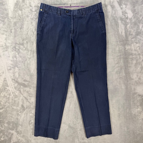 HILTL Other - Hiltl Trousers Mens Size 36x29 Navy Blue Chino Pants Casual Formal